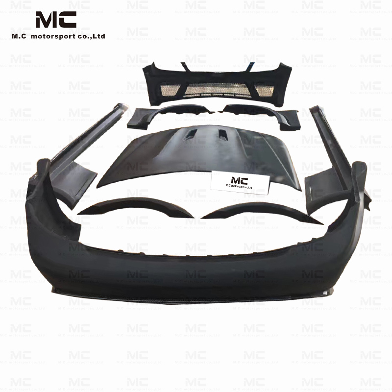For Mercedes Benz W204 Wide Body Style Half Carbon Fiber Body Kit (without light) 2010--2014