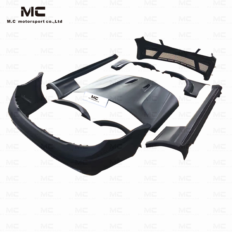 For Mercedes Benz W204 Wide Body Style Half Carbon Fiber Body Kit (without light) 2010--2014