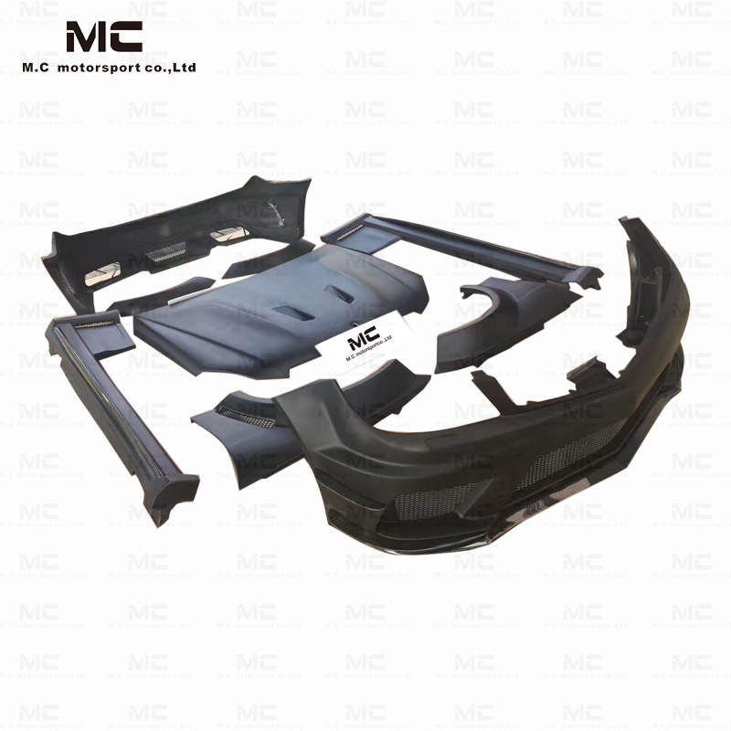 For Mercedes Benz W204 Wide Body Style Half Carbon Fiber Body Kit (without light) 2010--2014