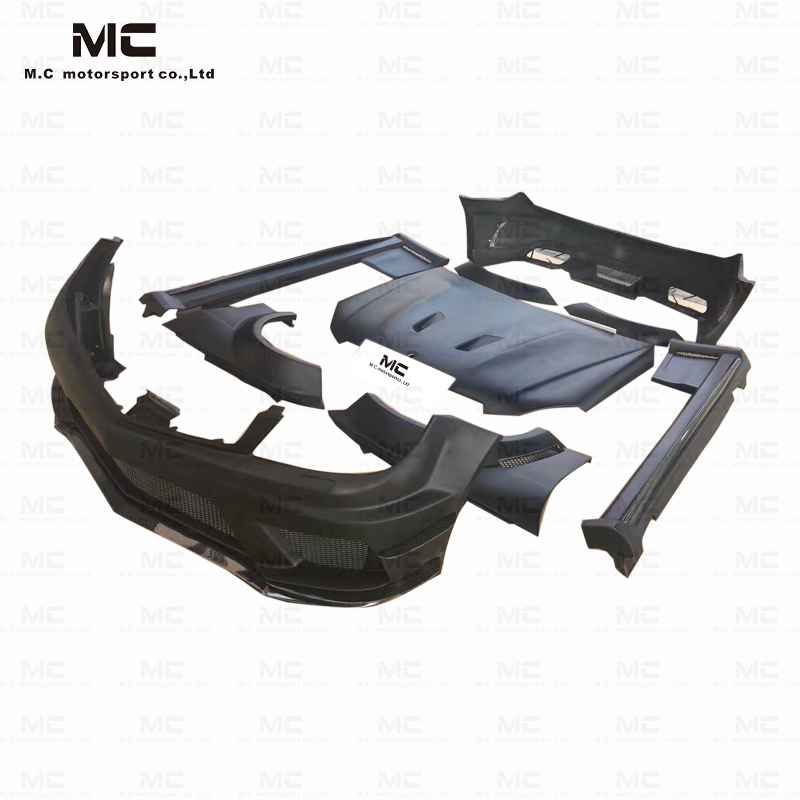 For Mercedes Benz W204 Wide Body Style Half Carbon Fiber Body Kit (without light) 2010--2014