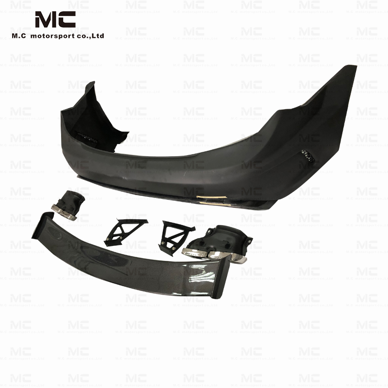 For Mercedes Benz W204 Wide Body Style Half Carbon Fiber Body Kit (with light) 2010--2014