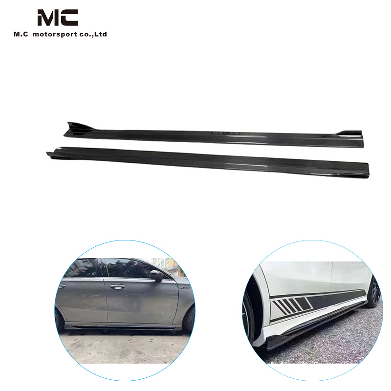 For Mercedes Benz FD Style Carbon Fiber Side Skirts 2019--2022