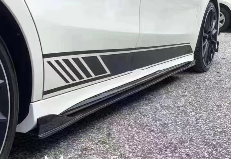 For Mercedes Benz FD Style Carbon Fiber Side Skirts 2019--2022