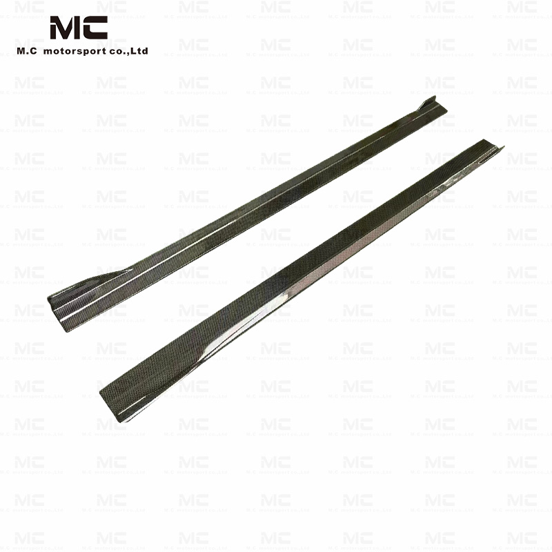 For Mercedes Benz FD Style Carbon Fiber Side Skirts 2019--2022