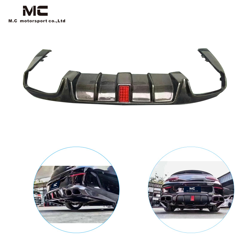 For Mercedes Benz Brabus Style Carbon Fiber Rear Diffuser 2017+