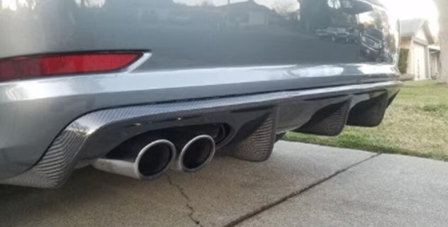 For Audi A3 Carbon Fiber Rear Diffuser 2013-2016