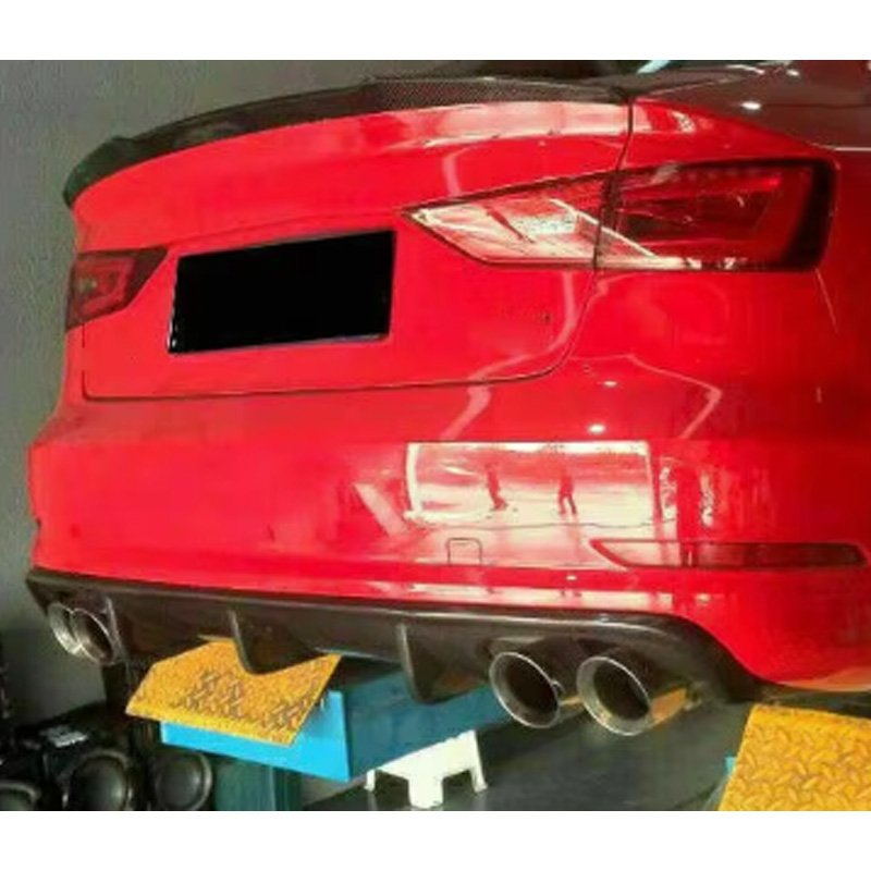 For Audi A3 Carbon Fiber Rear Diffuser 2013-2016