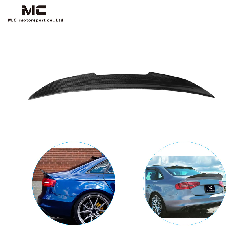 For Audi A4 B8.5 PSM Style Carbon Fiber Spoiler 2009-2012
