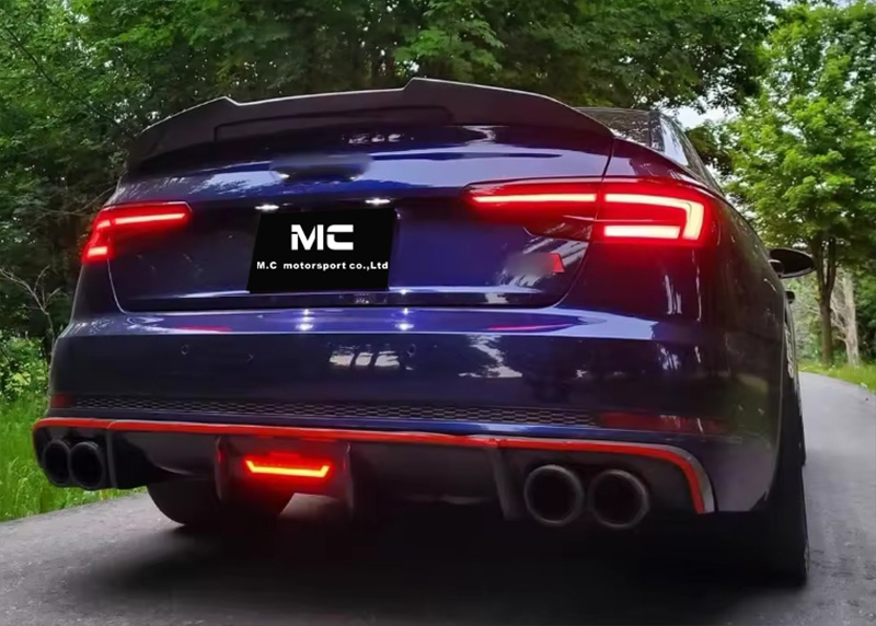 For Audi A4 B9 PSM Style Carbon Fiber Spoiler 2009-2012