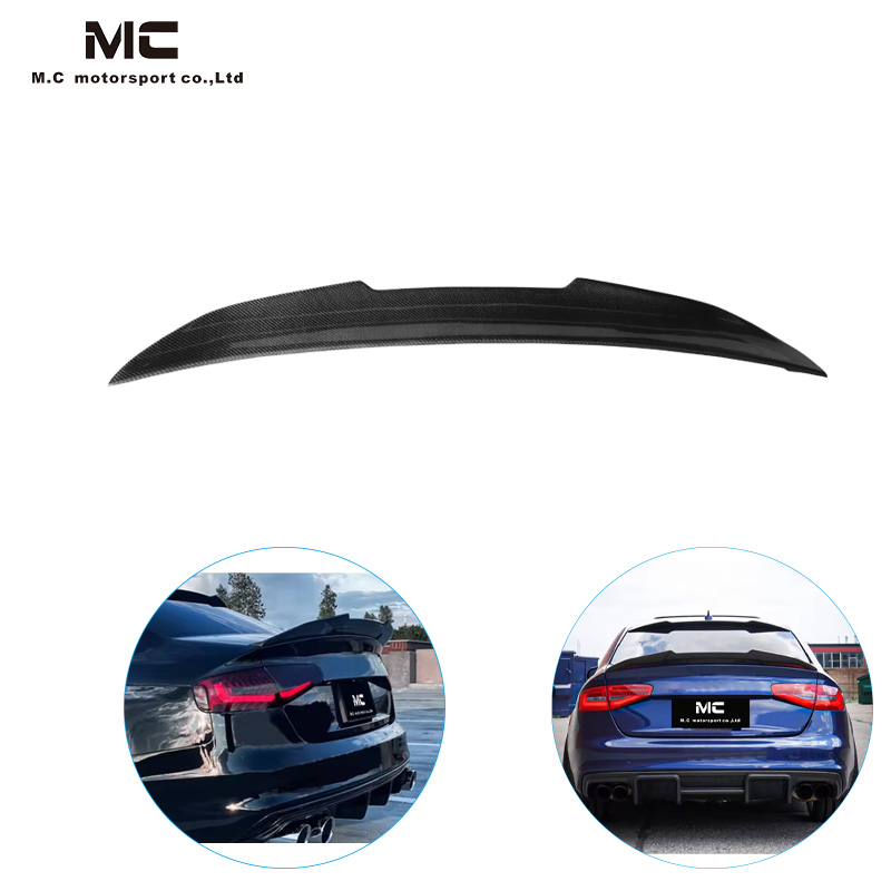 For Audi A5 B8 PSM Style Carbon Fiber Spoiler 2009-2016
