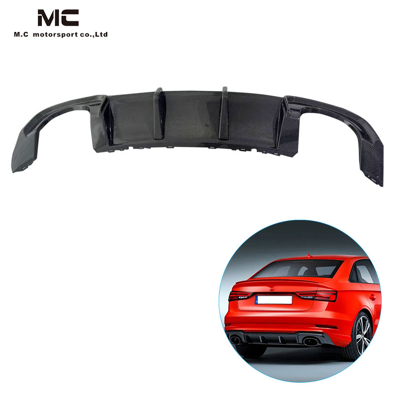 For Audi RS Carbon Fiber Rear Diffuser 2017-2019