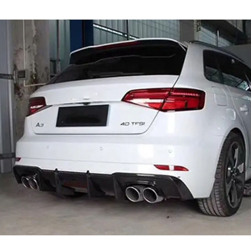 For Audi RS Carbon Fiber Rear Diffuser 2017-2019