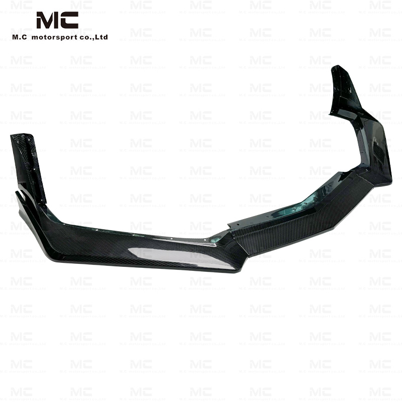 For CHEVROLET Corvette C8 ZR1 ZTK Style Dry Carbon Fiber Front Lip 2020+