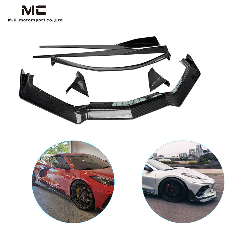 For CHEVROLET Corvette C8 Dry Carbon Fiber Body Kit 2020+