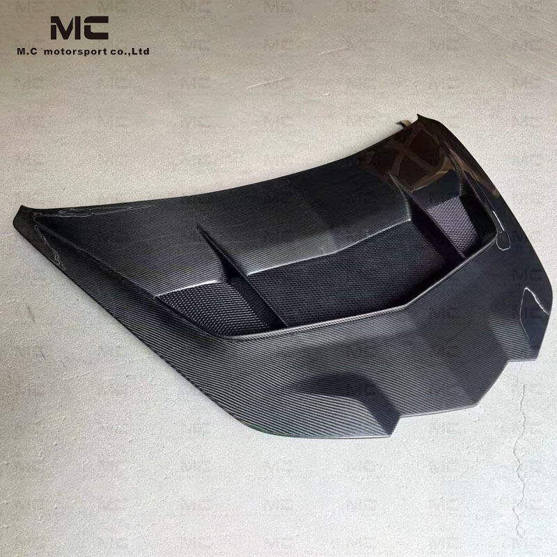 For CHEVROLET Corvette C8 ZR1-2 Style Carbon Fiber Hood 2020+