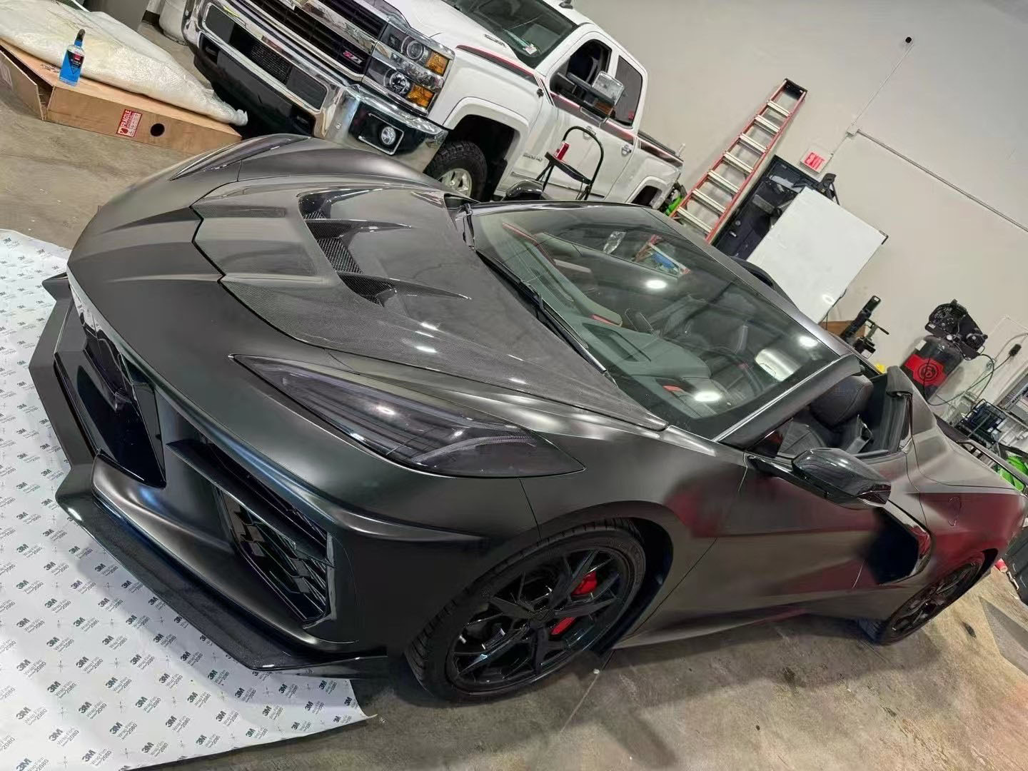 For CHEVROLET Corvette C8 ZR1-1 Style Carbon Fiber Hood 2020+