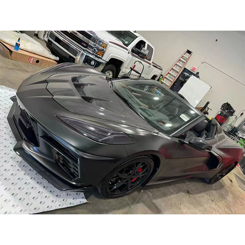 For CHEVROLET Corvette C8 ZR1-1 Style Carbon Fiber Hood 2020+