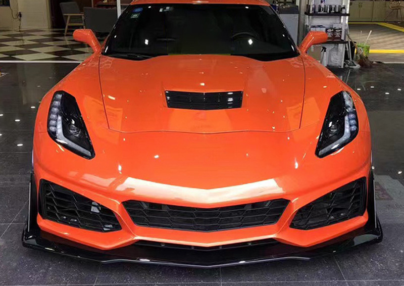 For CHEVROLET Corvette C7 ZR1 Style Plastic Front Bumper 2014-2017