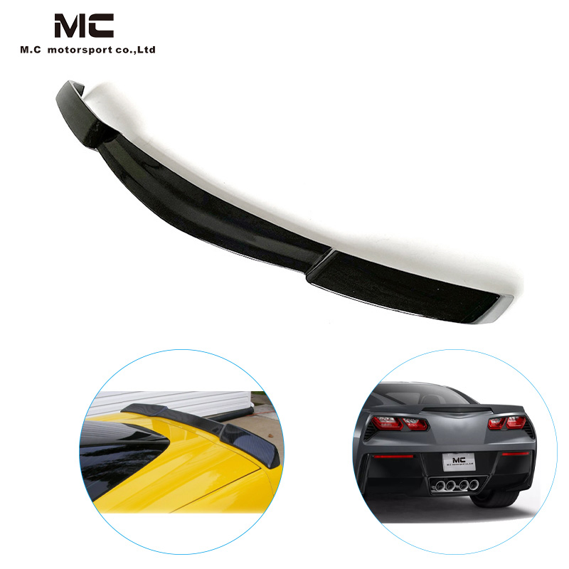 For CHEVROLET Corvette C7 Sport Style Plastic Spoiler 2014-2017