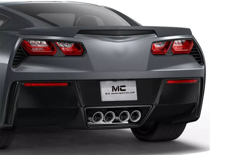 For CHEVROLET Corvette C7 Sport Style Plastic Spoiler 2014-2017
