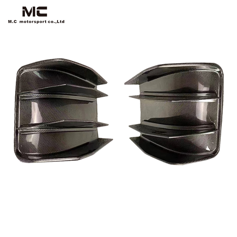 For CHEVROLET Corvette C7 2PCS Style Carbon Fiber Rear Diffuser 2014-2019