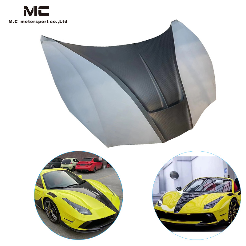 For Ferrari 488 Carbon Fiber Hood 2015-2019