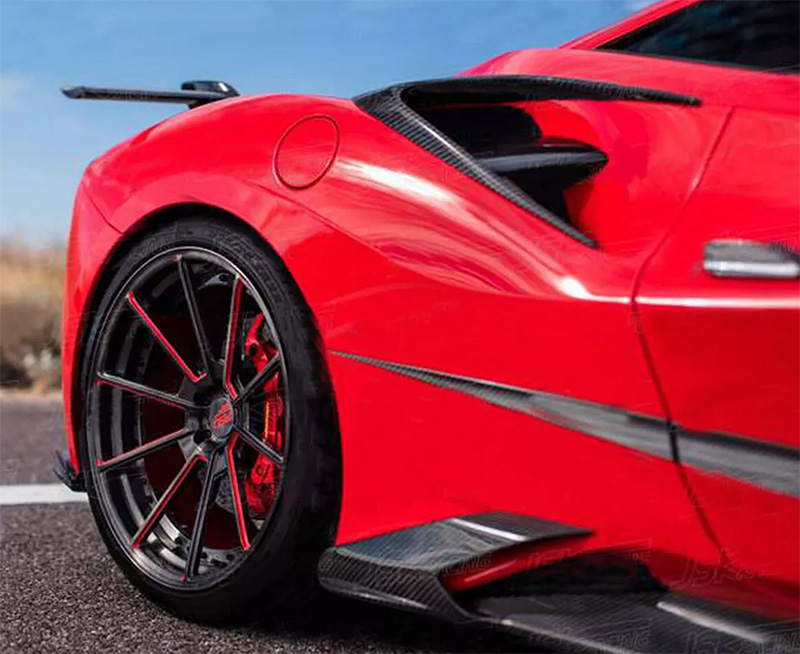For Ferrari 488 Carbon Fiber Rear Air Vent 2015-2019