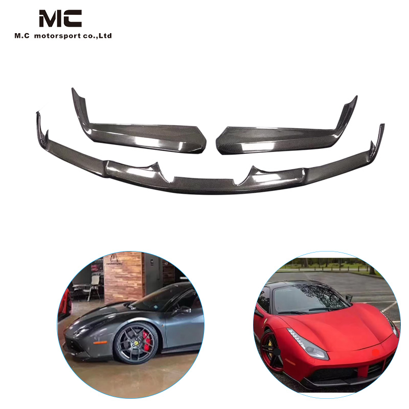 For Ferrari 488 Carbon Fiber Front Lip 2015-2019