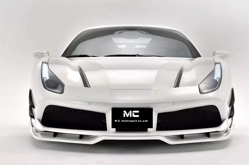 For Ferrari 488 Carbon Fiber Hood Air Vent Trims 2015-2019