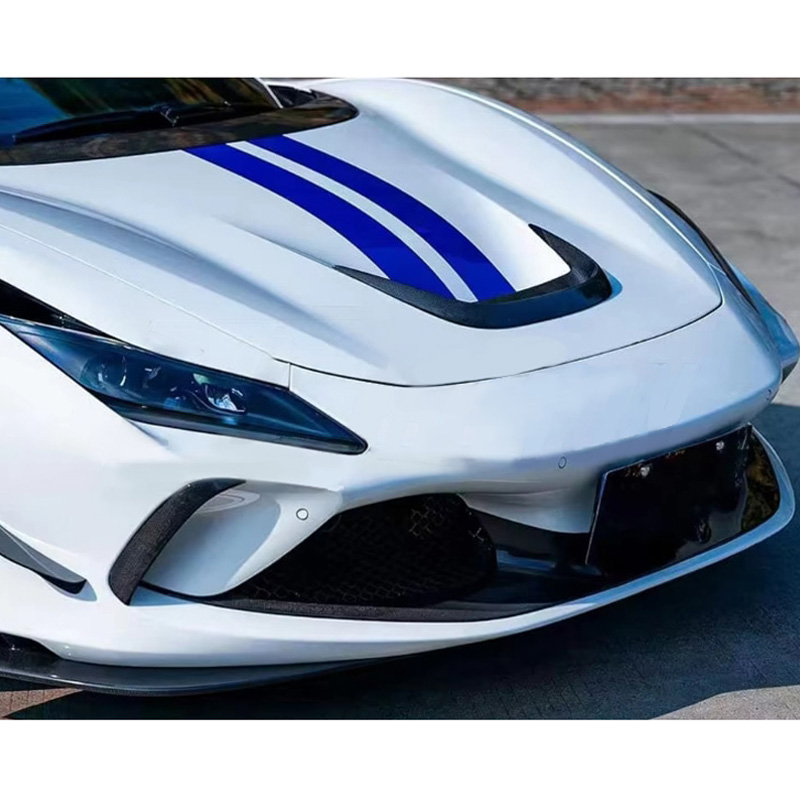 For Ferrari F8 Carbon Fiber Hood Air Vent Trims 2020-2022