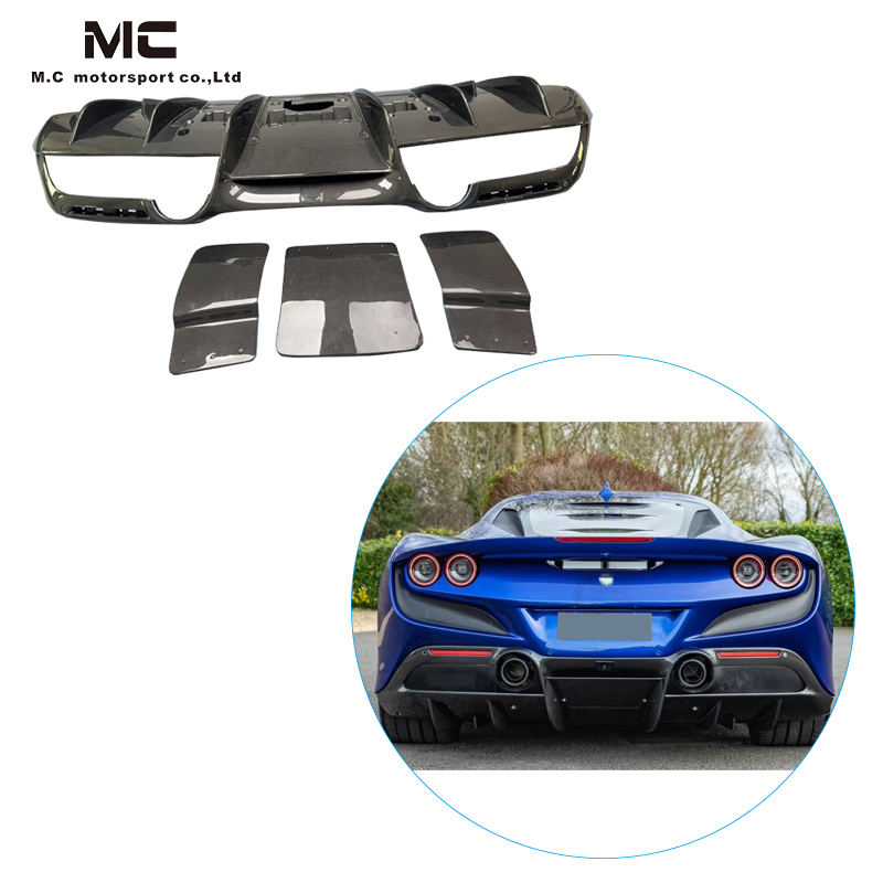 For Ferrari F8 Carbon Fiber Rear Diffuser 2014-2018