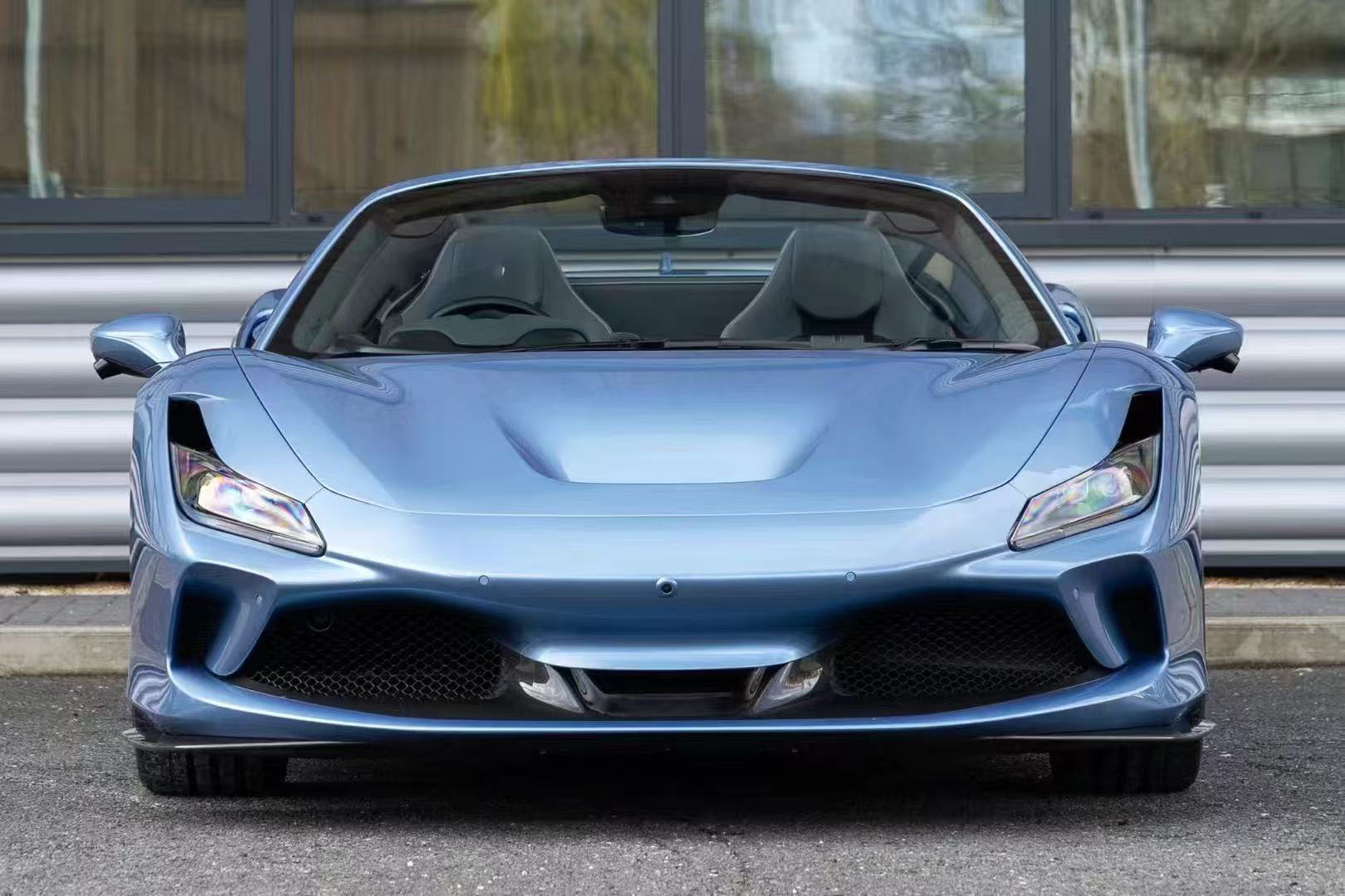 For Ferrari F8 Carbon Fiber Front Bumper+Front Splitter 2019+