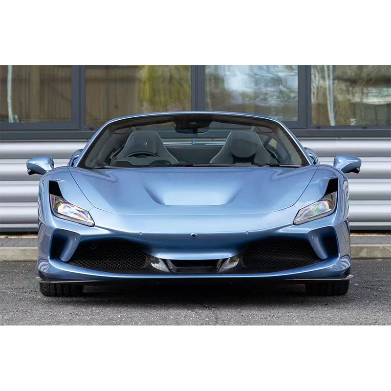 For Ferrari F8 Carbon Fiber Front Bumper+Front Splitter 2019+
