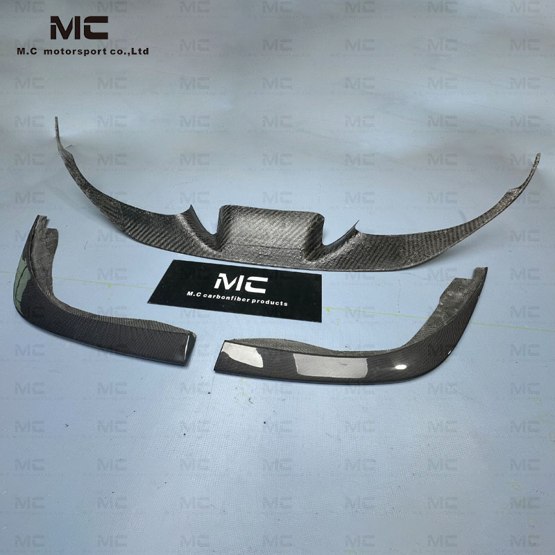 For Ferrari F8 Carbon Fiber Front Bumper+Front Splitter 2019+