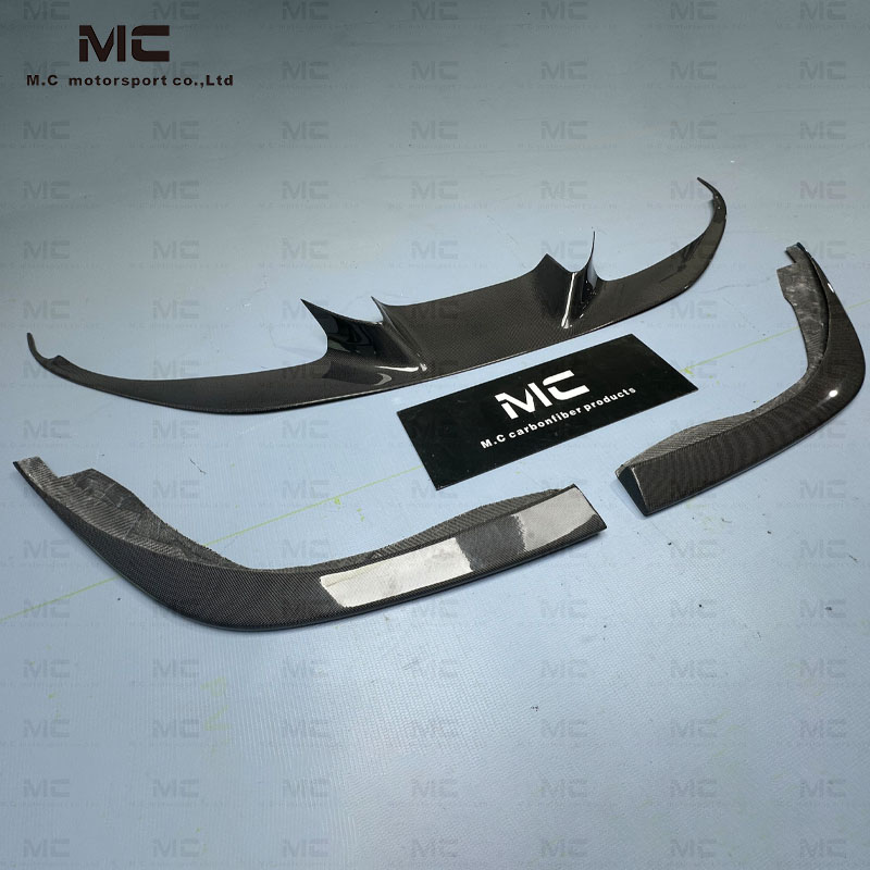 For Ferrari F8 Carbon Fiber Front Bumper+Front Splitter 2019+