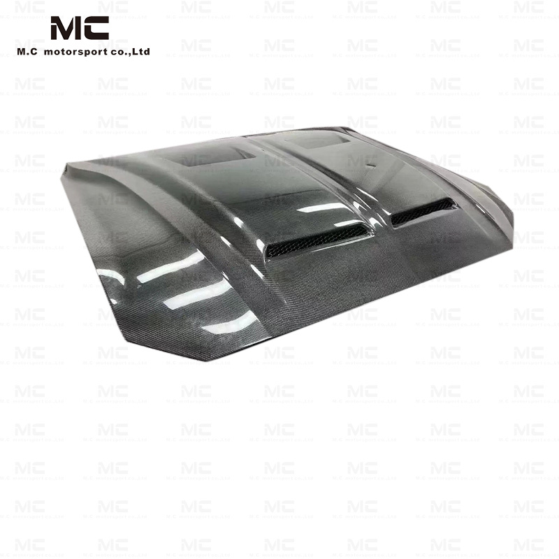 For Ford Mustang KT Style Carbon Fiber Hood 2015-2017