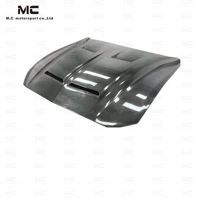 For Ford Mustang KT Style Carbon Fiber Hood 2015-2017