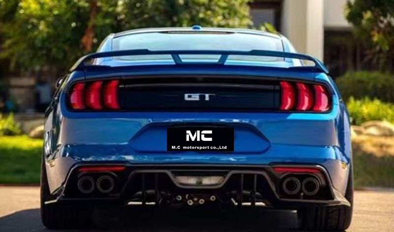 For Ford Mustang AC Style Carbon Fiber Rear Diffuser 2018-2022