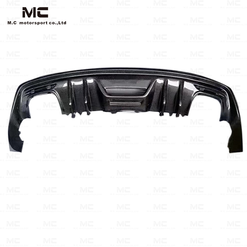 For Ford Mustang Flame style Carbon Fiber Rear Diffuser 2015-2017