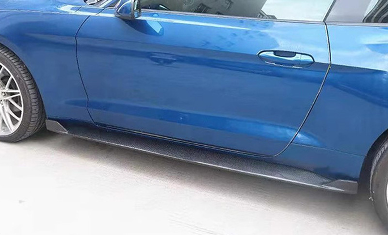 For Ford Mustang Carbon Fiber Side Skirts 2015-2022