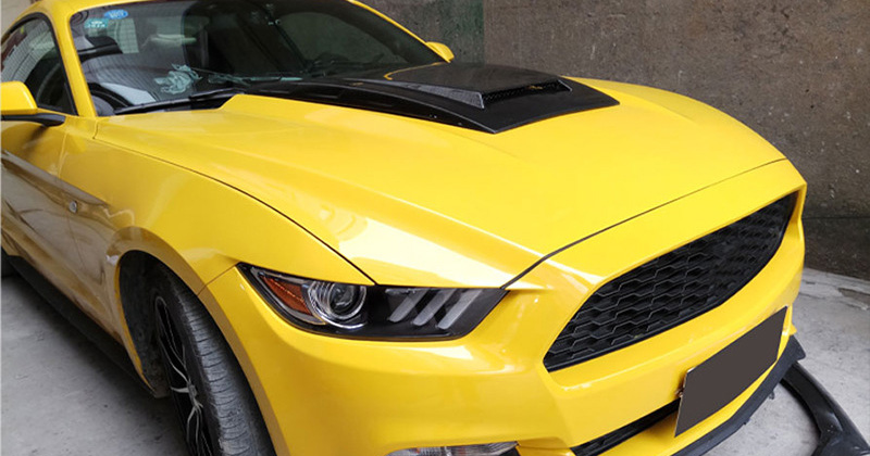 For Ford Mustang Carbon Fiber Small Hood 2015-2017