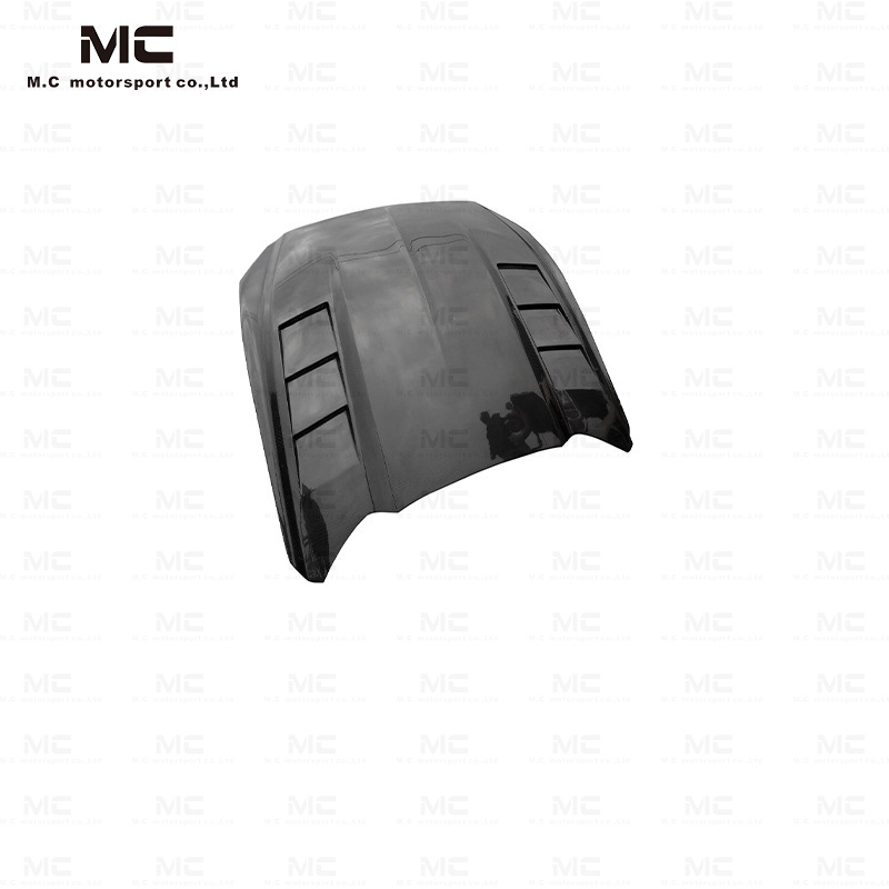 For Ford Mustang Flame Style Carbon Fiber Hood 2015-2027