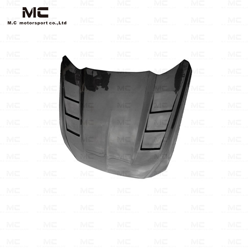 For Ford Mustang Flame Style Carbon Fiber Hood 2015-2027