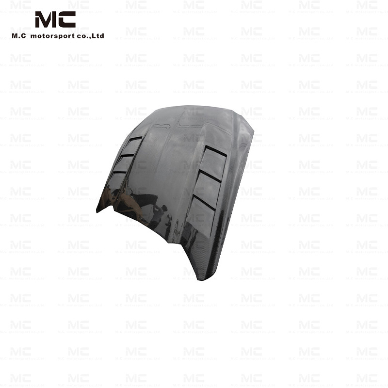 For Ford Mustang Flame Style Carbon Fiber Hood 2015-2027