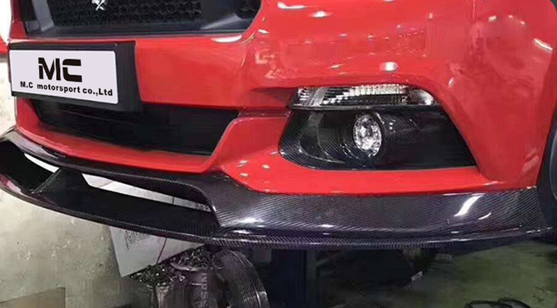 For Ford Mustang AC Style Carbon Fiber Front Lip 2015-2017