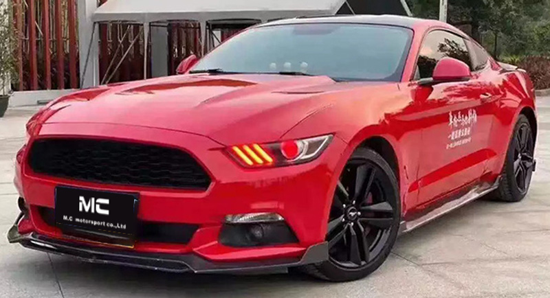 For Ford Mustang CMST Style Carbon Fiber Front Lip 2015-2017