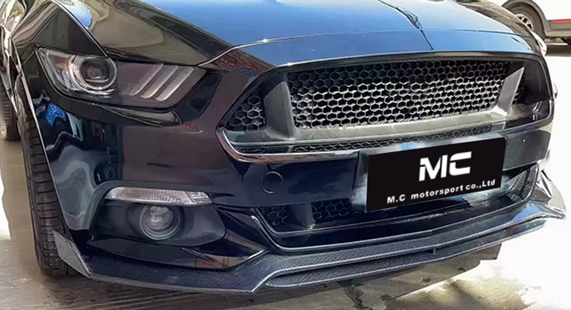 For Ford Mustang CMST Style Carbon Fiber Front Lip 2015-2017