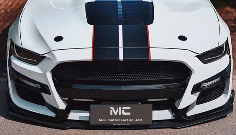 For Ford Mustang GT350 Style Carbon Fiber Front Bumper 2015-2022