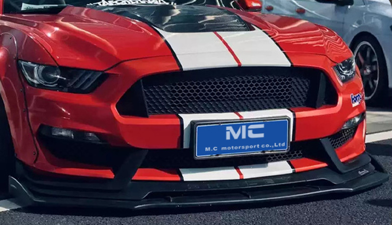 For Ford Mustang GT350 Style Carbon Fiber Front Bumper 2015-2022