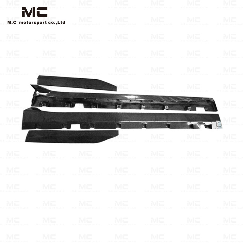 For Ford Mustang GT500 Style Carbon Fiber Side Skirts 2015-2023